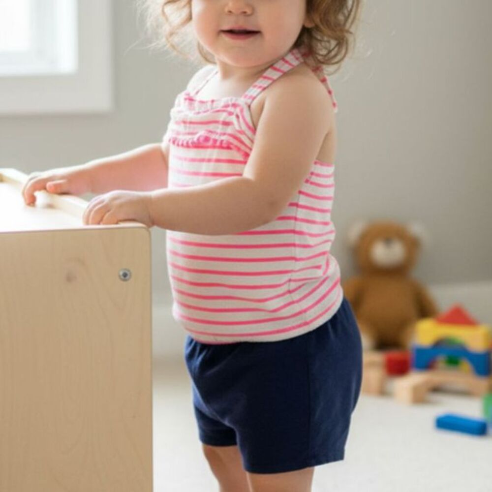 Hot Pink White & Blue Striped 1pc Halter Jumper Romper Outfit Circo Girls 18m